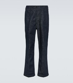 Широкие джинсы Maxi Chino Lemaire, синий