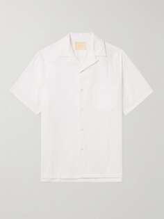 Рубашка из хлопка-пике с трансформируемым воротником PORTUGUESE FLANNEL, белый
