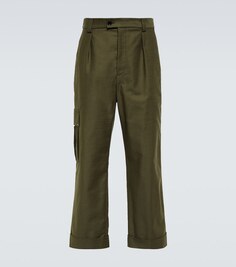 Укороченные брюки карго Loewe, зеленый