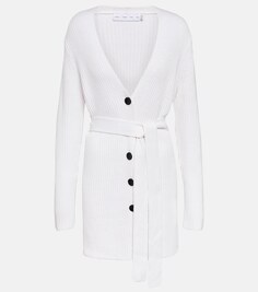 Кардиган White Label из хлопка и кашемира PROENZA SCHOULER, белый