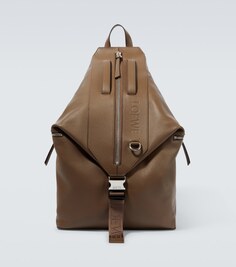 Кожаный рюкзак Loewe, коричневый