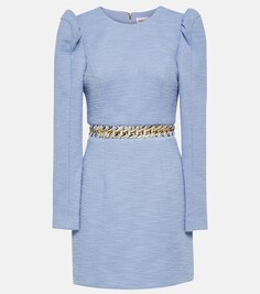 Платье мини Carine с длинными рукавами REBECCA VALLANCE, синий