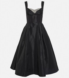 Декорированное платье миди Homecoming REBECCA VALLANCE, черный