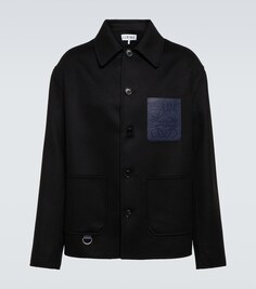 Куртка из шерсти и кашемира Loewe, черный