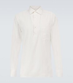Рубашка André из хлопка Loro Piana, белый