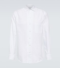 Рубашка André из хлопкового поплина &quot;Оксфорд&quot; Loro Piana, белый