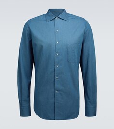 Андре джинсовая рубашка Loro Piana, синий