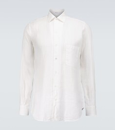 Андре льняная рубашка Loro Piana, белый