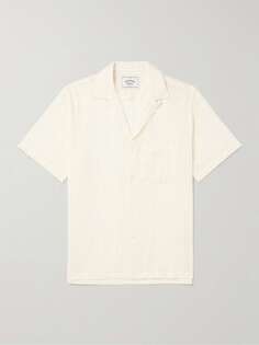 Рубашка Piros с трансформируемым воротником и вышивкой Broderie Anglaise из смесового хлопка PORTUGUESE FLANNEL, белый