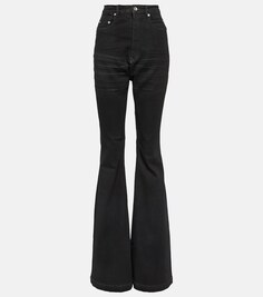 Расклешенные джинсы DRKSHDW RICK OWENS, черный