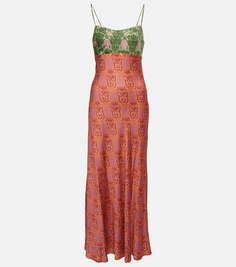 Платье миди Dulcia с принтом RIXO, разноцветный