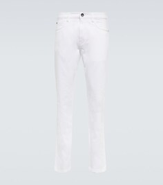 Узкие джинсы со средней посадкой Loro Piana, белый