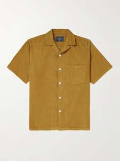 Рубашка из хлопка и вельвета со сменным воротником PORTUGUESE FLANNEL, золотой