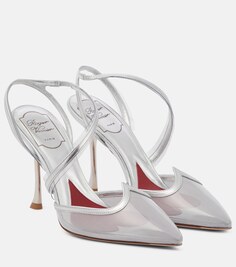 Туфли-лодочки I Love Vivier из ПВХ Roger Vivier, серебряный