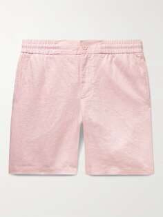Льняные шорты зауженного кроя Cornell ORLEBAR BROWN, розовый