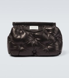Кожаная сумка через плечо Glam Slam Classique среднего размера Maison Margiela, черный