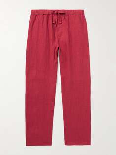 Льняные пижамные брюки DESMOND &amp; DEMPSEY, красный