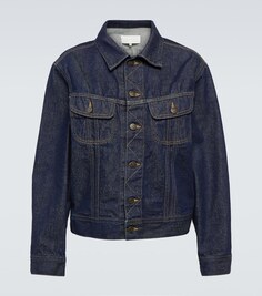 Укороченная джинсовая куртка Maison Margiela, синий