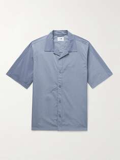 Рубашка Ole 1442 Camp-Collar из переработанного материала NN07, синий