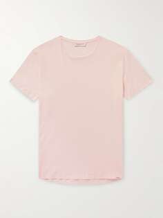 Узкая футболка из хлопкового джерси ORLEBAR BROWN, розовый