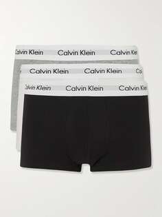 Комплект из трех трусов из эластичного хлопка CALVIN KLEIN UNDERWEAR, мульти