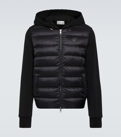 Куртка из шерсти со вставками из пуха Moncler, черный