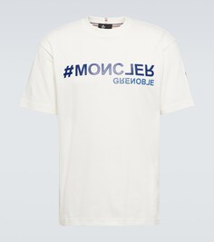 Футболка Day-Namic из хлопкового джерси с логотипом Moncler Grenoble, белый