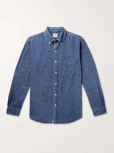 Джинсовая рубашка с воротником на пуговицах ORSLOW, синий