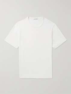 Стандартная облегающая футболка из хлопкового джерси ALEX MILL, белый