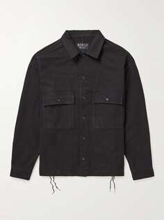 Куртка из парусины с добавлением льна и хлопка Merely Made, черный