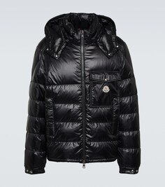 Пуховик из волластона Moncler, черный