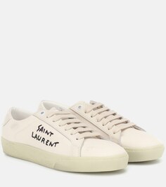 Парусиновые кроссовки Court Classic SL/06 Saint Laurent, белый