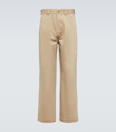 Хлопковые брюки чинос с низкой посадкой Polo Ralph Lauren, бежевый
