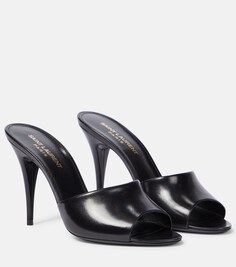 Кожаные сандалии LA 16 95 Saint Laurent, черный