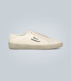 Кеды Court Classic SL/06 Saint Laurent, белый