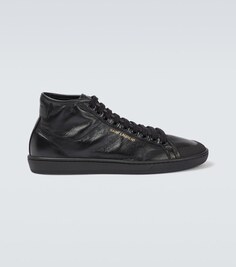 Кожаные кроссовки Court Classic SL/39 Saint Laurent, черный