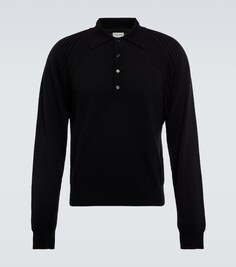 Кашемировый свитер поло Saint Laurent, черный