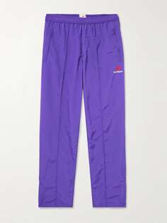 Зауженные спортивные брюки Shell с принтом логотипа NEW BALANCE, фиолетовый
