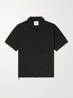 Рубашка с раскладным воротником и логотипом SNOW PEAK, черный