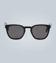 Солнцезащитные очки из прозрачного ацетата Saint Laurent, черный
