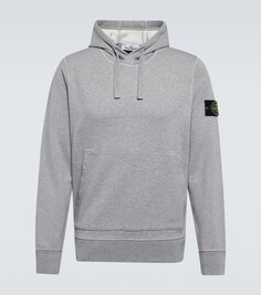 Худи с нашивкой-логотипом Stone Island, серый