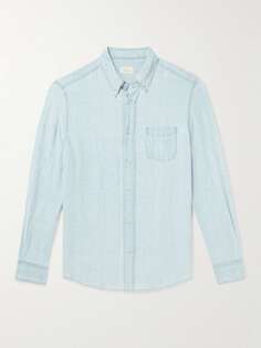 Льняная рубашка с воротником на пуговицах Ivy ALTEA, синий