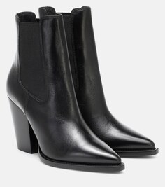 Кожаные ботинки челси Theo 95 Saint Laurent, черный
