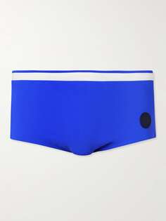 Полосатые плавки с аппликацией логотипа Sunga Frescobol Carioca, синий