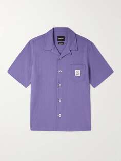 Рубашка из стрейч-хлопка сирсакер с воротником-стойкой HOWLIN&apos;, фиолетовый Howlin'