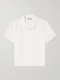 Льняная рубашка со сменным воротником Outerknown, белый
