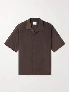 Рубашка Ole 1442 Camp-Collar из переработанного материала NN07, коричневый