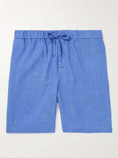 Широкие шорты Felipe из смеси льна и хлопка с кулиской Frescobol Carioca, синий