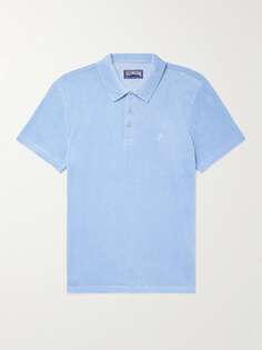 Рубашка-поло Phoenix Slim Fit из смесового хлопка Terry Polo VILEBREQUIN, синий