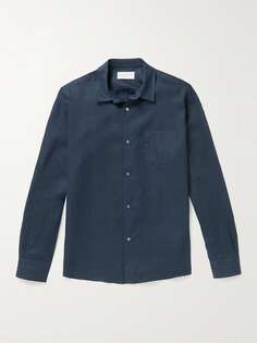 Льняная рубашка Монако DEREK ROSE, синий